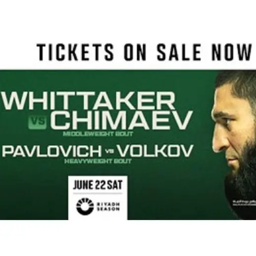 Middleweight contenders Robert Whittaker and Khamzat Chimaev collide at UFC’s debut event in Saudi Arabia