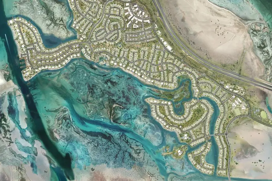 Jubail Island water network. Image Courtesy: Jubail Island