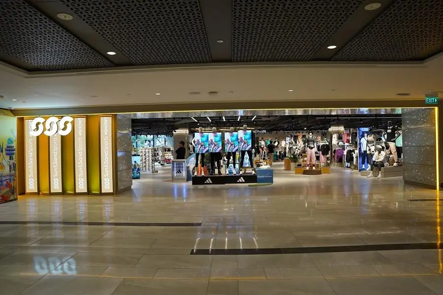 Sun & Sand Sports\\u2019 first Asian store combines the latest digital retail technology and the widest selection of fitness products. Image courtesy: GMG