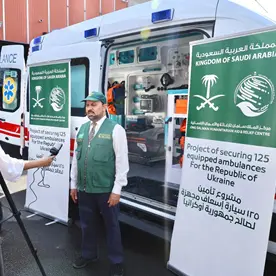 KSrelief delivers 25 Ambulances to Ministry of Health in Ukraine