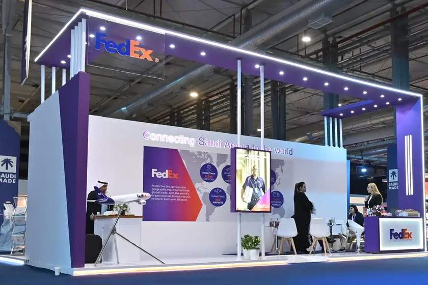 FedEx showcases its expertise and strengths in network, capacity, and services at the Made in Saudi Exhibition. Image Courtesy: FedEx