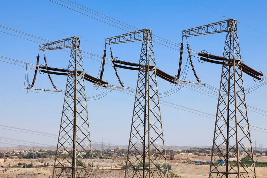 Electricity pylons in Aswan, Egypt. Getty Images Image used for illustrative purpose