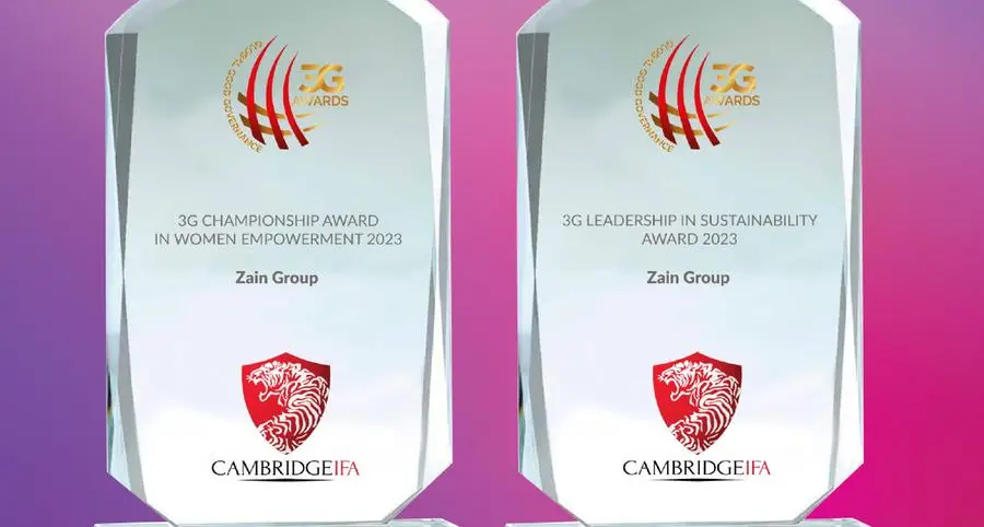 Zain wins two distinguished awards in Sustainability and Women’s Empowerment