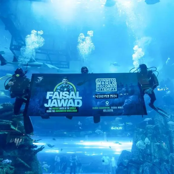 Dubai Aquarium and Underwater Zoo is set to host a Guinness World Record attempt by Faisal Al Mosawi