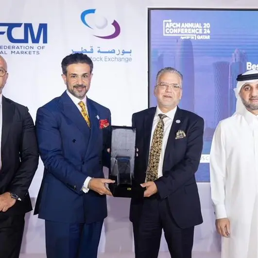 \"BHM Capital\" secures \"Best Equity Broker in Dubai\" Award at the 2024 Arab Federation of Capital Markets Conference