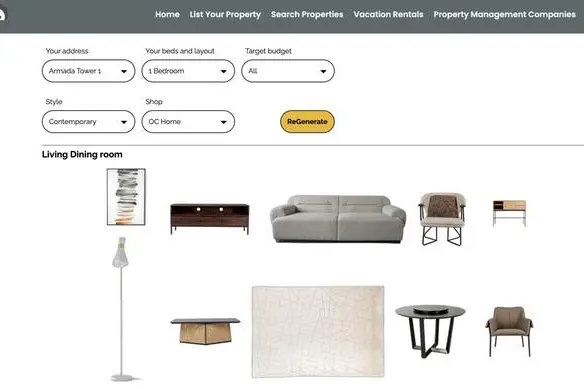 Through this collaboration, customers can not only select their dream property via DirectSB, but also instantly visualize and purchase complementary furniture. Image Courtesy: DirectSB