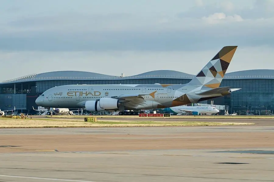 Etihad Airways celebrates Airbus A380 inaugural flight from Abu Dhabi to London Heathrow