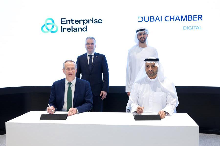 غرفة دبي للاقتصاد الرقمي توقع اتفاقية شراكة استراتيجية مع مؤسسة إنتربرايز أيرلندا