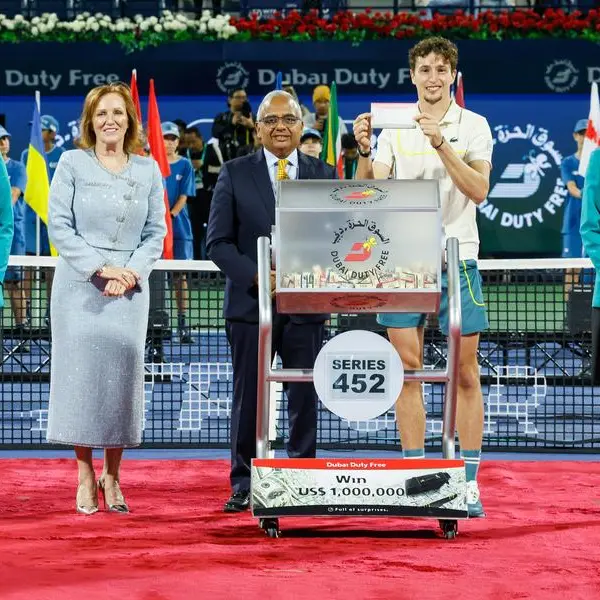 Indian expat from Abu Dhabi wins $1mln in Dubai Duty Free Millennium Millionaire Tennis Draw