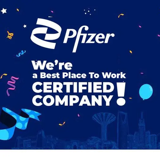 Pfizer Saudi certified as the Best Place To Work in Saudi Arabia for 2024