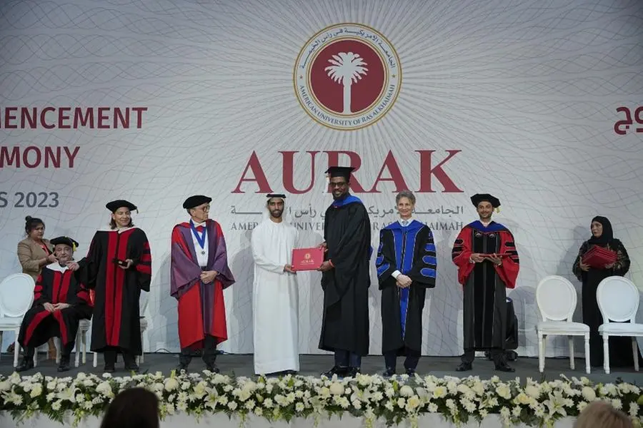 <p>12th Commencement Ceremony of AURAK honours 186 graduates in presence of Sheikh Khalid bin Saud Al Qasimi</p>\\n