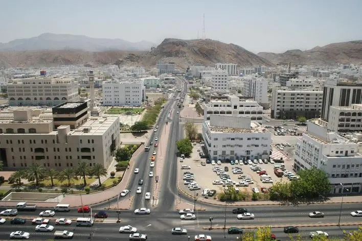 Image used for illustrative purpose. Aerial view of Muscat, Oman traffic. Getty Images , Getty Images