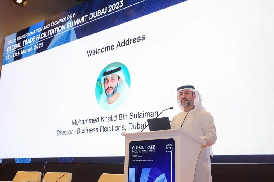 The Global Trade Facilitation Summit 2023 \\u201CGTFS2023\\u201D . Image Courtesy: Dubai Chambers