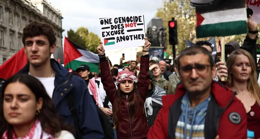 Nearly 100,000 in pro-Palestinian march in London: police