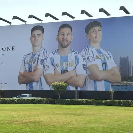 The Argentina Football Association and Prestige One Developments celebrate the signing of new regional sponsorship