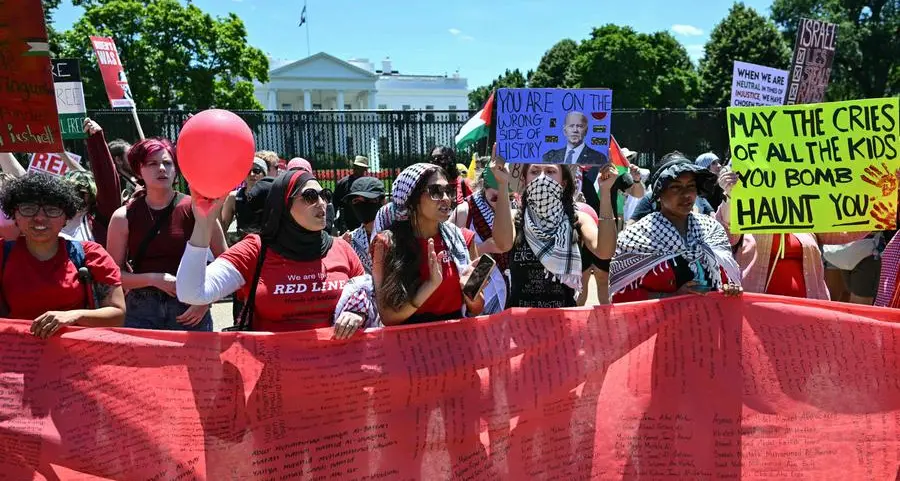 Gaza war protesters slam Biden in 'red line' rally at White House