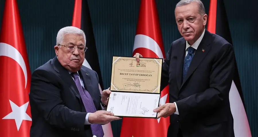 Erdogan meets Palestinian president, Hamas leader in Ankara