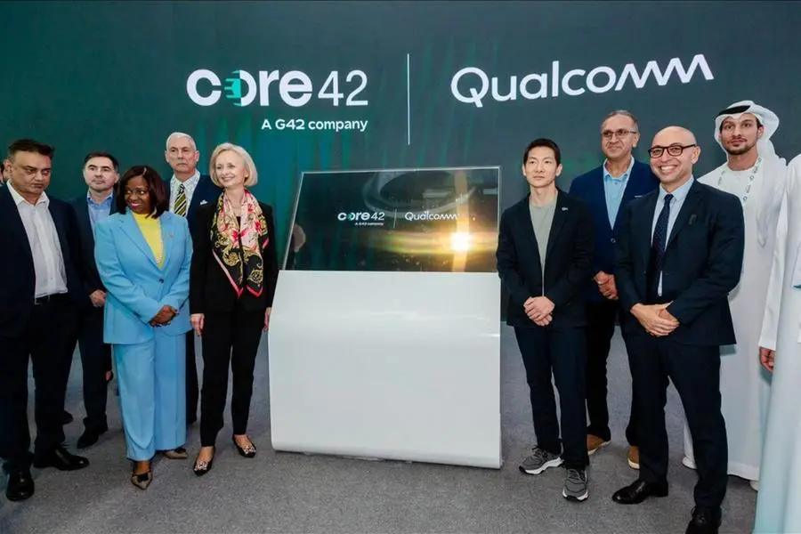 Core42 and Qualcomm ELT Team at the MoU Signing along with US Ambassador Martina Strong at GITEX Global 2024. Image Courtesy: Core42