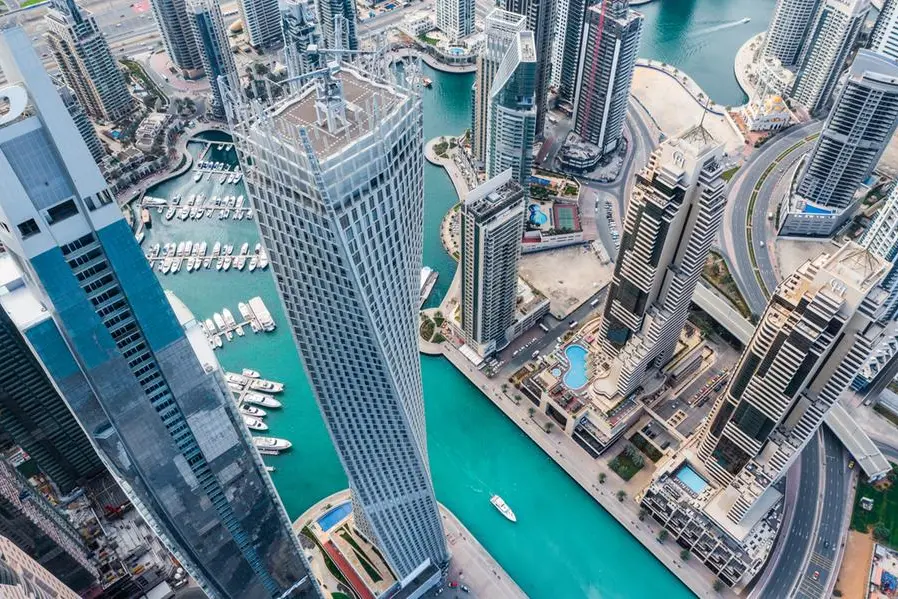 Aerial view of Dubai Marina skyline. Getty Images Image used for illustrative purpose. , Getty Images