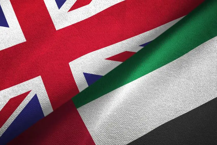 United Arab Emirates and United Kingdom flags. Getty Images Image used for illustrative purpose.
