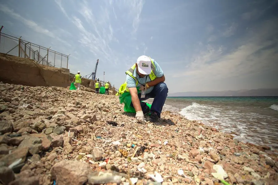 Clean-up activities of the local beach and coral reef which focused on preserving Aqaba\\u2019s remarkable and diverse marine ecosystem