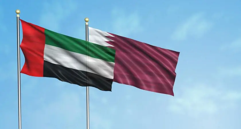 UAE President arrives in Doha, received by Emir of Qatar