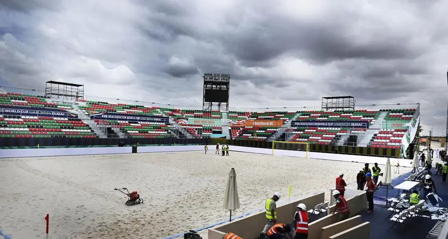 A stadium in 25 days: A world record for FIFA Beach Soccer World Cup UAE 2024