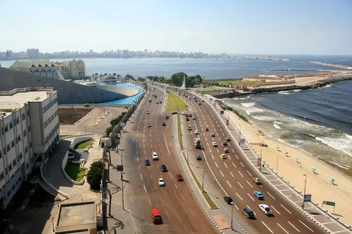 Image used for illustrative purpose. Alexandria Skyline, El Corniche and city beach, Featuring Bibliotheca Alexandrina Library -Alexandria, Egypt. , Hisham Ibrahim