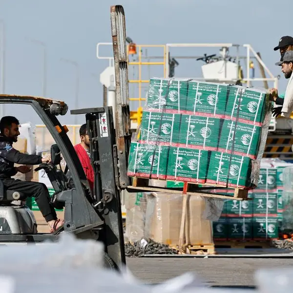 46th Saudi relief plane delivers shelter aid to Gaza