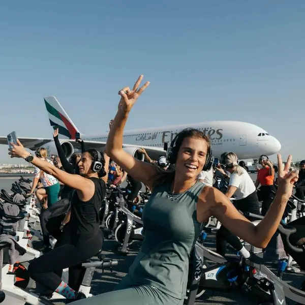 DXB and CRANK take fitness to new heights with high-energy runway ride