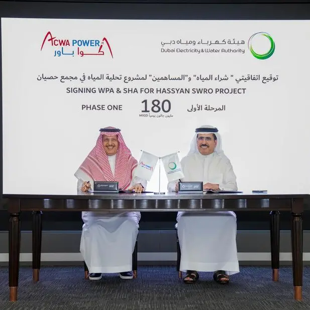 DEWA and ACWA Power sign water purchase agreement and shareholder agreement for phase 1 of the world’s largest solar energy-powered desalination plant