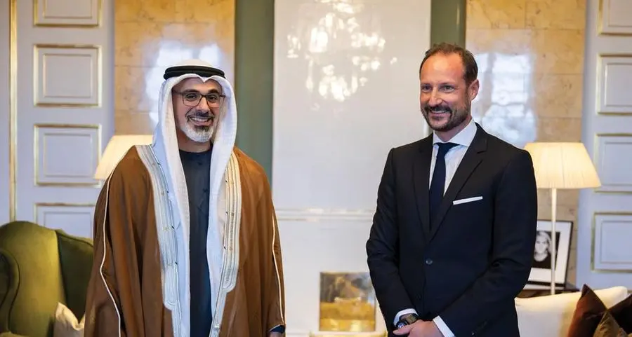 Crown Prince of Abu Dhabi meets Crown Prince of Norway