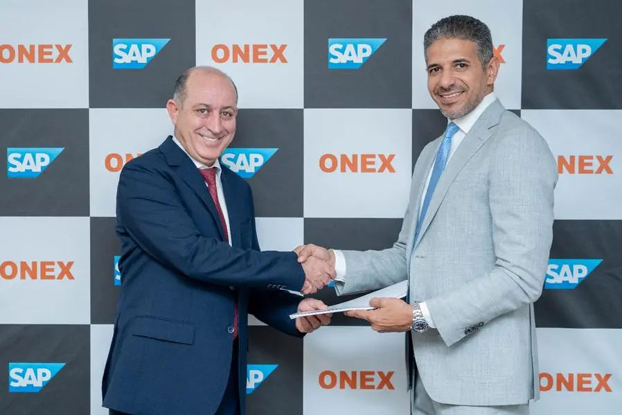 (from left) Waqas Aslam Butt, Director ICT & Digital Transformation at Onex Holding, and Mohammed Hammad, Executive Director of Sales, SAP UAE. Image Courtesy: SAP