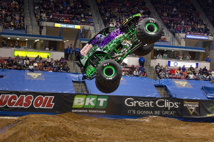 The World's Longest Monster Truck Throttles Onto The Trade Show