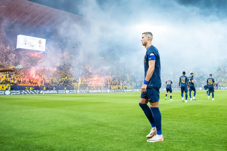 Cristiano Ronaldo seen playing in Al Nassr vs Al Shabab. Image supplied