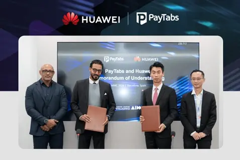 Huawei Cloud’s collaboration with KSA-based PayTabs. Image Courtesy: Huawei
