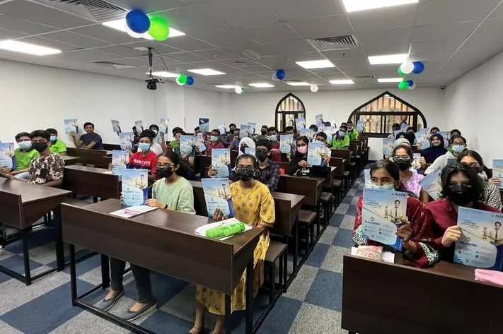 TALLENTEX Overseas candidates\\' excitement before the exam. Image Courtesy: ALLEN Career Institute , Allen Career Institute Overseas