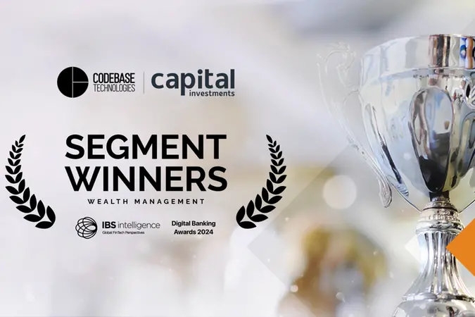 This prestigious award follows their successful collaboration on the launch and ongoing development of Capital Investments. Image Courtesy: Codebase Technologies