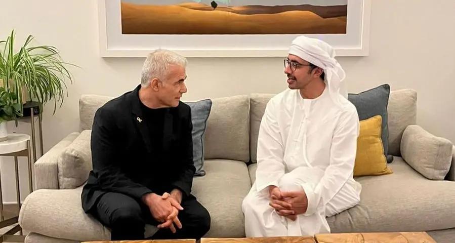 Abdullah bin Zayed meets Israel's Leader of the Opposition