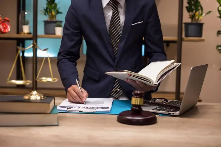 Image used for illustrative purpose. Judge lawyer gavel work in office with balance in law firm concept. manusapon kasosod, Getty Images
