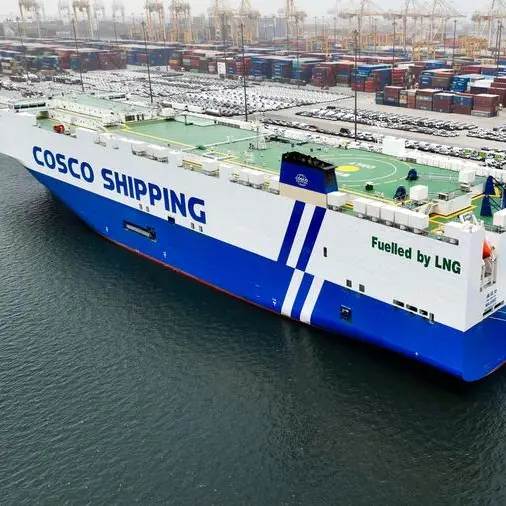 Jebel Ali Port welcomes Cosco Shipping’s ‘Min Jiang Kou’ – One of world’s largest and most sustainable RoRo vessels
