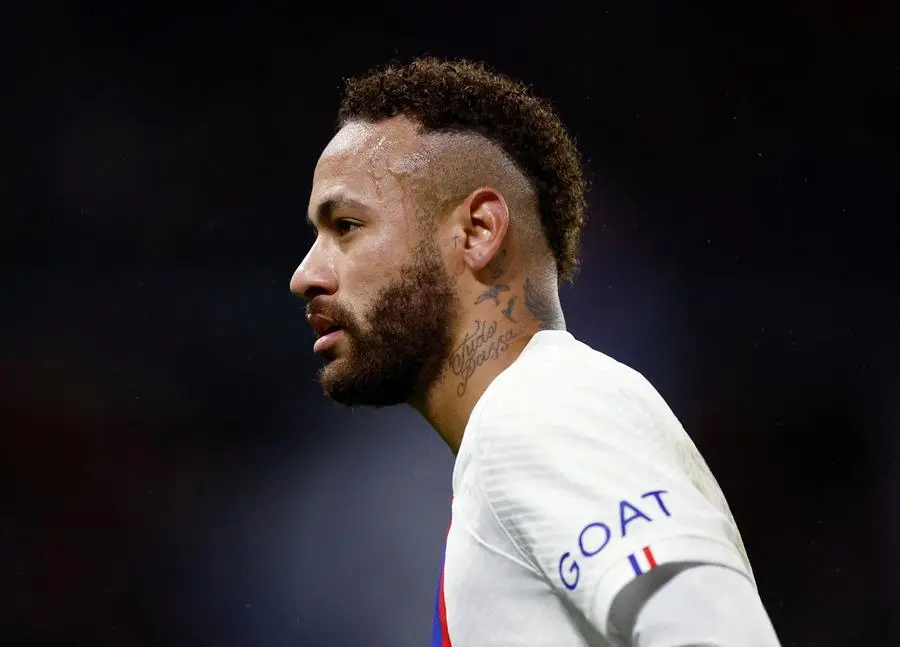 Paris Saint Germains Neymar Reacts After Editorial Stock Photo - Stock  Image