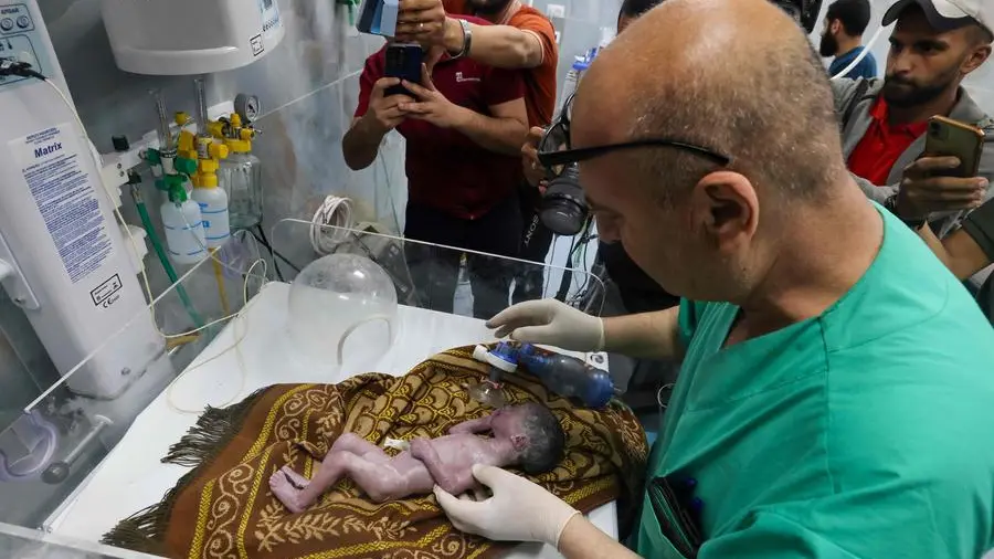 Baby delivered from dying mother's womb in Gaza 'miracle'