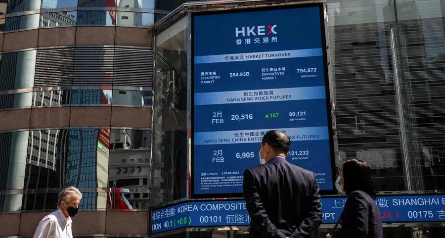 Hong Kong stocks jump more than 3% in afternoon trade
