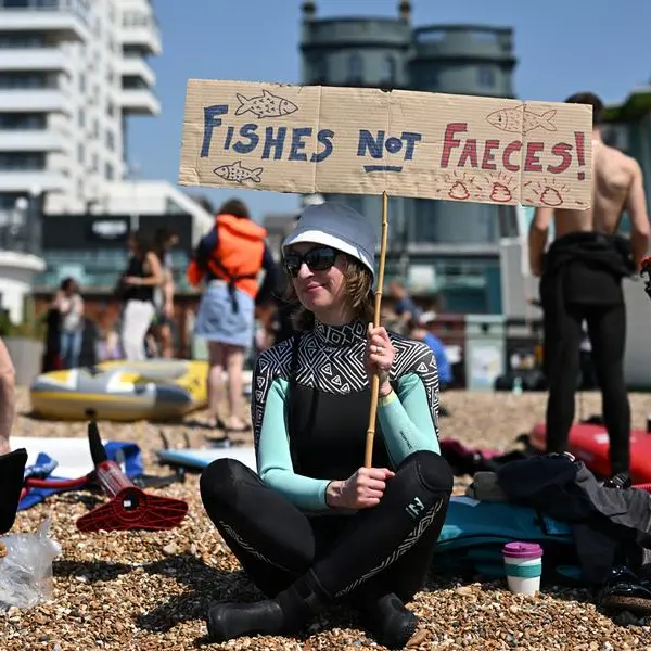 Sick of sewage, Britons protest at water companies' pollution