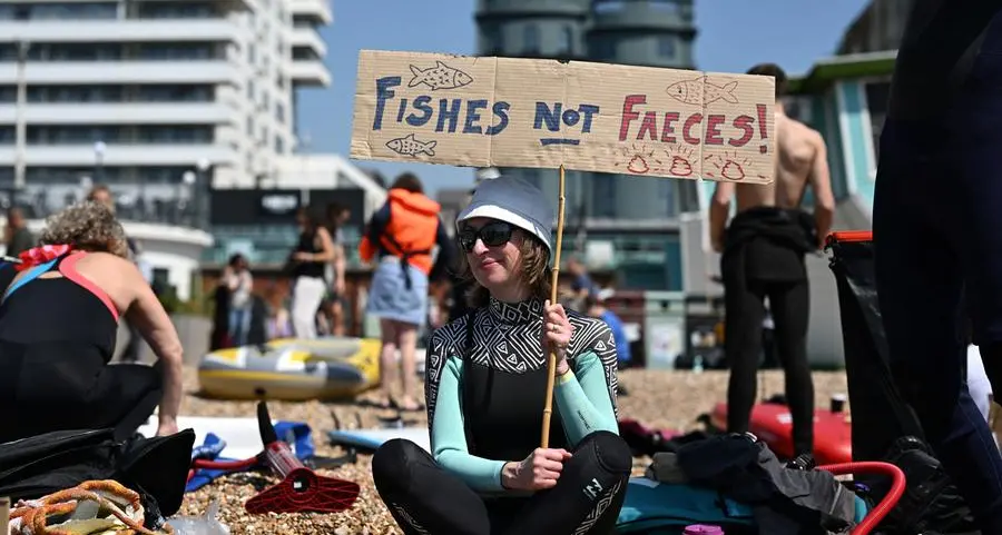 Sick of sewage, Britons protest at water companies' pollution