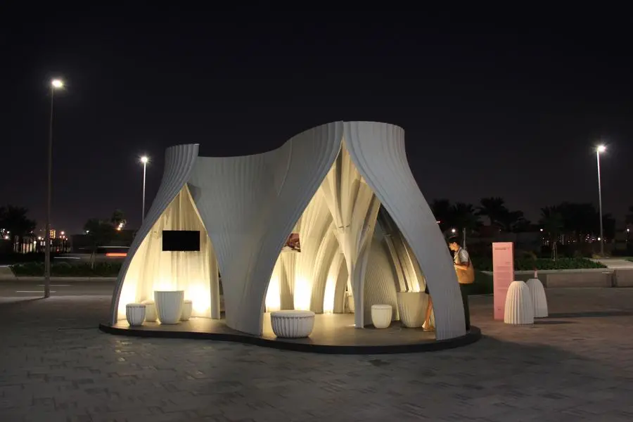 In5 presents 3D printed event stand at Dubai Design Week