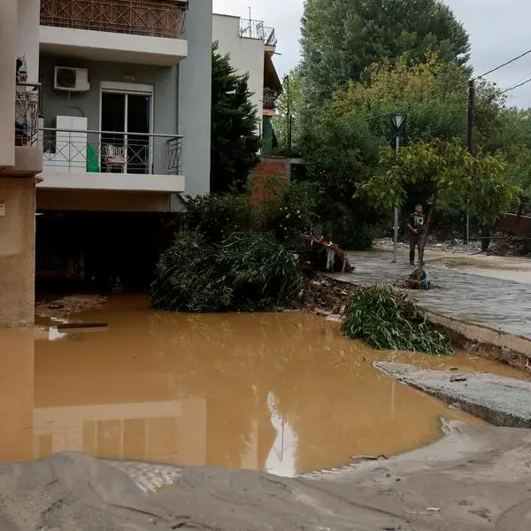 Flooded homes, streets as another storm hits battered central Greece