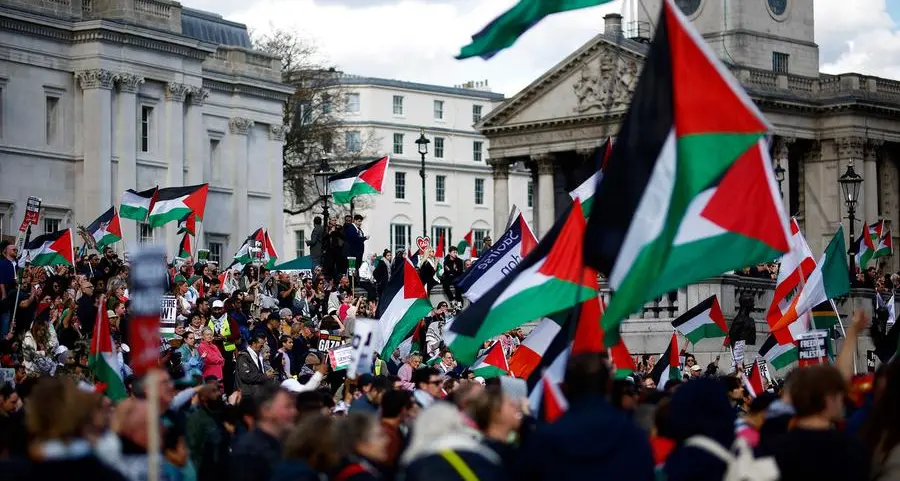 Thousands gather for London pro-Palestinian rally