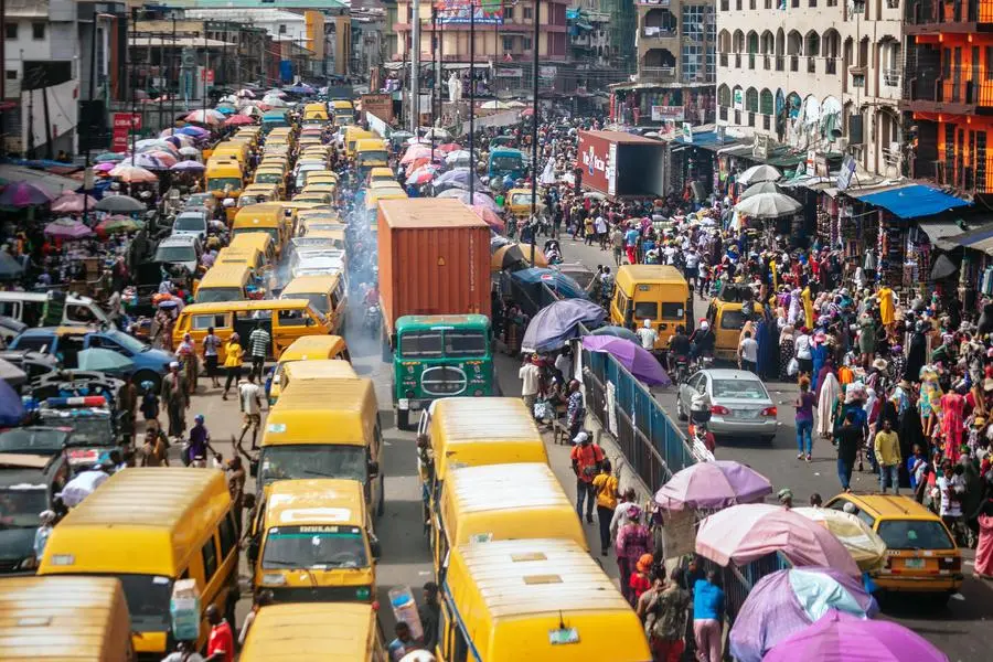 Yellow public transport danfos in traffic. Lagos, Nigeria, West Africa Getty Images Image used for illustrative purpose Image used for illustrative purpose. Image for illustration purpose. , Getty Images